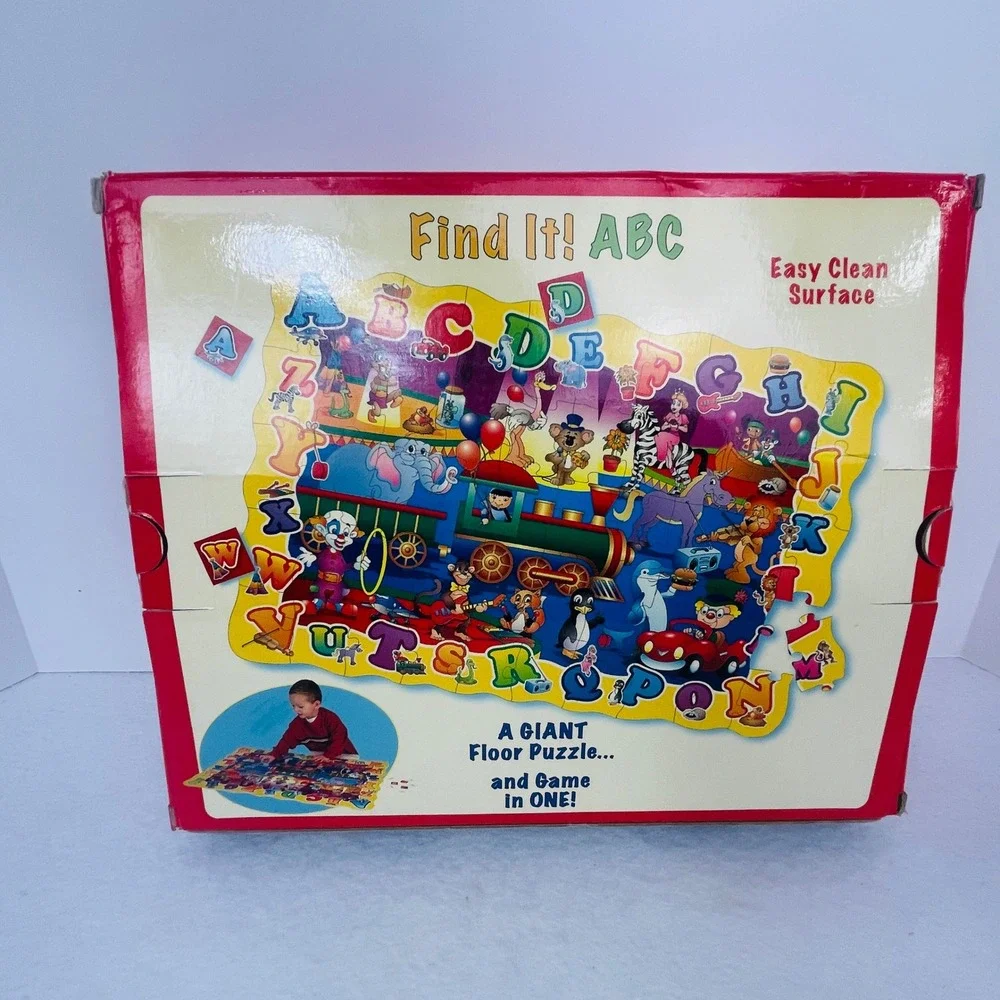 The Learning Journey Floor Puzzle Find It ABC Puzzle Doubles 50 Piece Multicolor